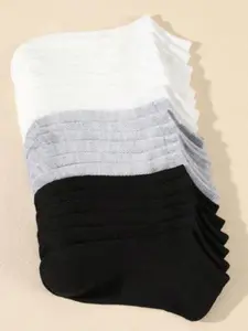 10 Pairs Boys' Socks, Spring Summer Mesh Low Top Ankle Socks, Breathable Sport Casual Socks, Basketball Running Training