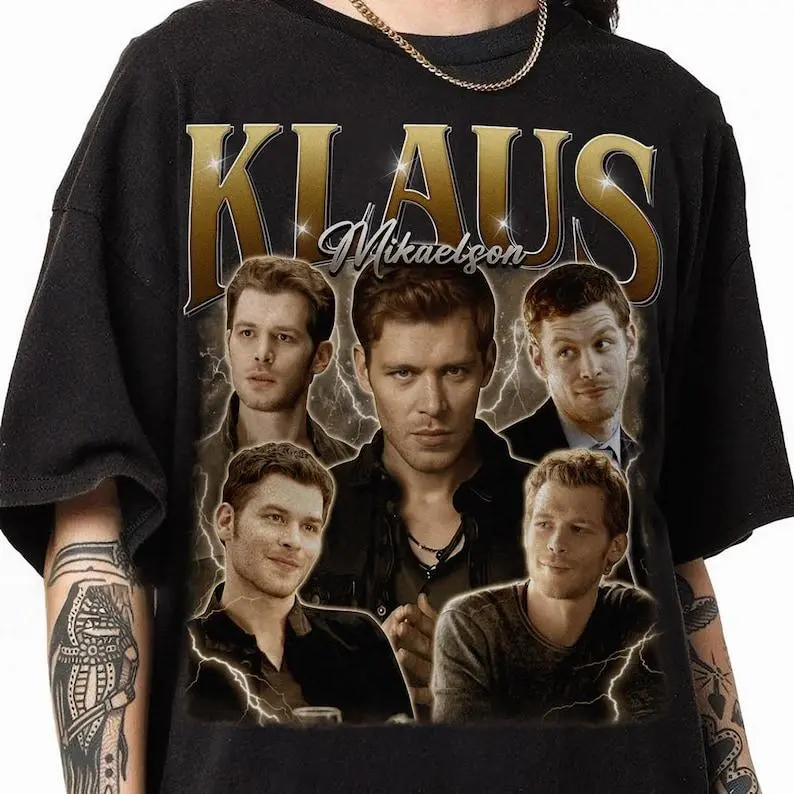 The Vampire Klaus Mikaelson Homage Shirt, Vintage Klaus Mikaelson Bootleg Shirt, The Vampire Retro TV Show Tee Gift for Men and Women