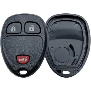 Replacement Keyless Entry Remote Case Cover fits Buick/Chevy Avalanche Equinox Express Silverado Traverse/GMC Sierra/Pontiac Torrent Key Fob Shell (3 Button)