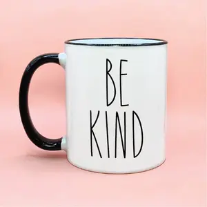 Be Kind Rae Dunn Inspired Coffee Mug Cute Fall Coffee Cup, Kindness Matters, Be Kind Cups, Be Kind Mug, Simple Coffee Mugs, Be Kind Gift