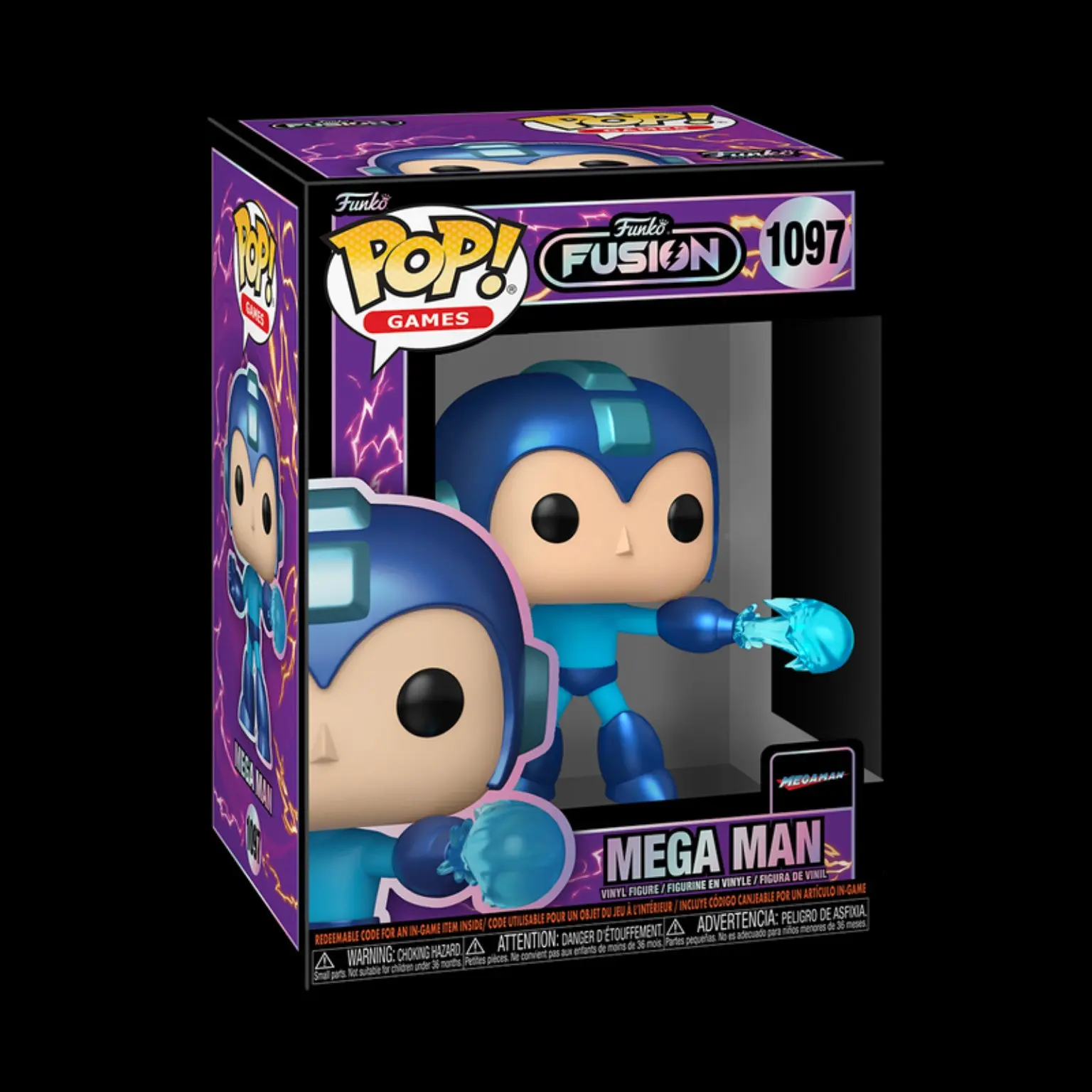 New Funko Pop! Mega Man #1097 Art Toy - Funko Fusion Vinyl Figure, Great for Display or Collecting