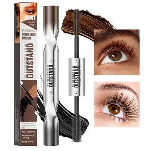 Double-Ended Dual Color Mascara Waterproof Thickening Lengthening Curling Long-Lasting Makeup Tool