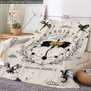 Eyesoul Dragon Pattern Blanket, Bedroom BeddingBlankets, Warm Napping Blanket for Home OfficeTravel Camping