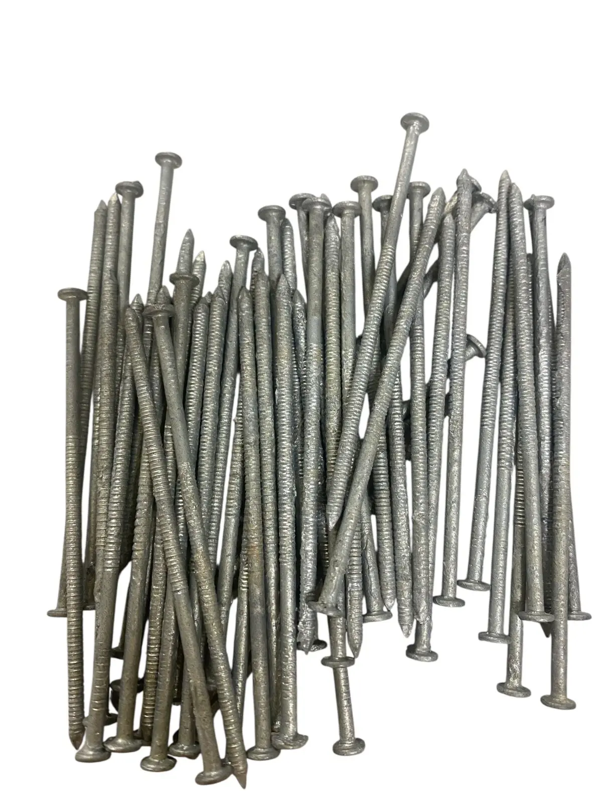 Eleganceinlife 3" 10d Ring Shank Nails, Split-Less, Hot-Dip Galvanized, 50 pcs