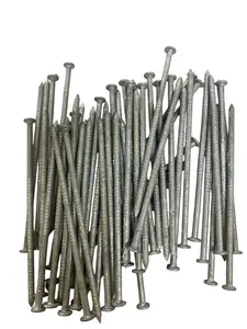 Eleganceinlife 3" 10d Ring Shank Nails, Split-Less, Hot-Dip Galvanized, 50 pcs