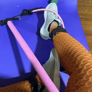 Pilates Bar Kit with Resistance Bands – Adjustable Fitness Bar for Home Workout, Full Body Exercise, Yoga & Strength Training