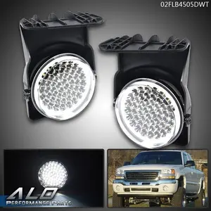 Fit For 2003-2006 GMC Sierra 1500 2500 3500 White Full LED Fog Lights Left+Right