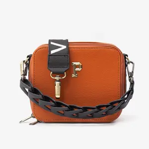 Women's Fashion Saddle Crossbody Honey Bag - Cartera Bandolera PARCHITA 100% colombiano Bolso Petit Flora Crossbody Bag Women Honey -  Small structured PVC wallet for women