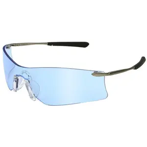 MCR Safety Rubicon T4 Safety Glasses with Light Blue Anti-Fog Lens