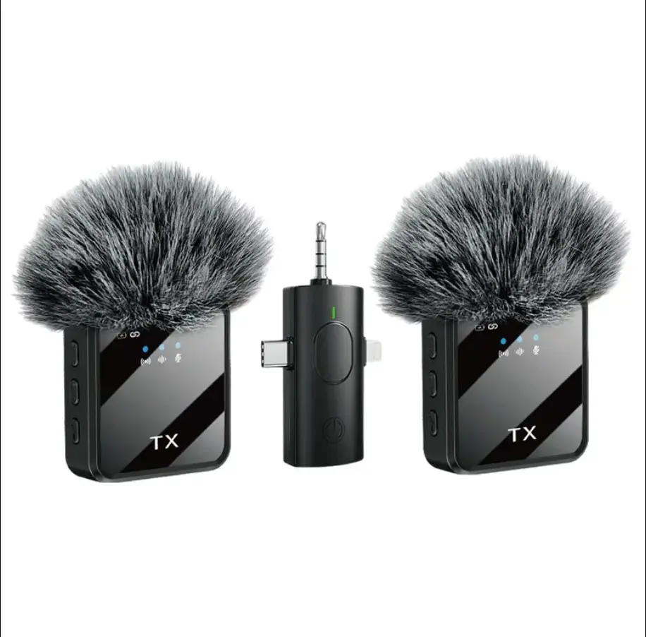 NEW 2026 Mini 3 in 1 Noise-Cancelling Wireless Lavalier Microphone. 45M Long-Range Wireless Transmission and Up to 16 Hours Battery Life, 12H Battery for Recording, Interviews, Vlogging (Home & Festive Party Supplies Accessory) Best for Halloween Gift &