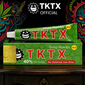 TKTX Tattoo Numbing Cream (1 Pack), Relief Cream for Tattoos,Waxing, Microneedling, Lecithin External Cream(10g)Cosmetic.
