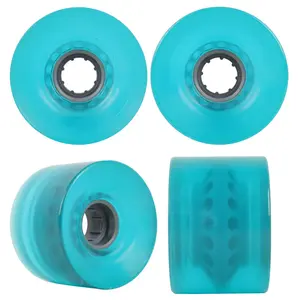 Blank Longboard Wheels 65mm x 45mm Aqua  USA Offset 78A