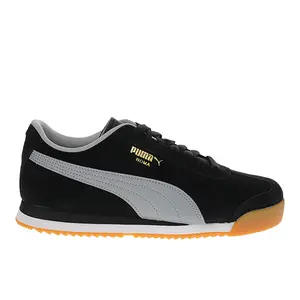 PUMA Mens Roma Territory Lace Up Sneakers Shoes Casual - Black