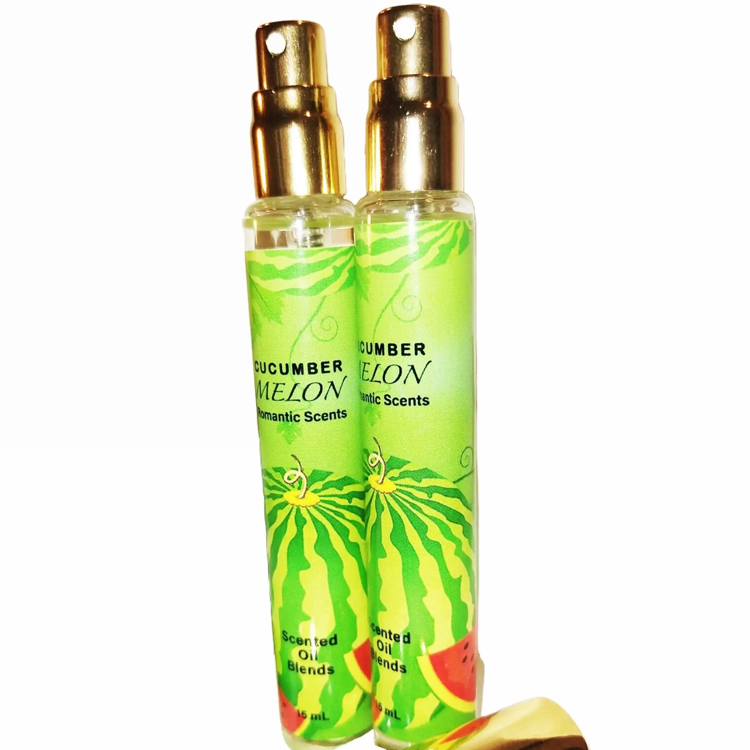 Cucumber Melon Perfume Oil Spray in 15ML Gold Bottle | No Alcohol Added Unisex Fragrance oil perfume