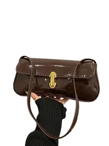 French Style Baguette Shoulder Bag for Women – Chic Minimalist Underarm Purse, 2026 New Trendy Versatile Top Handle Handbag, Elegant Small Shoulder Bag for Daily, Work, Travel, Date, Aesthetic Fashion