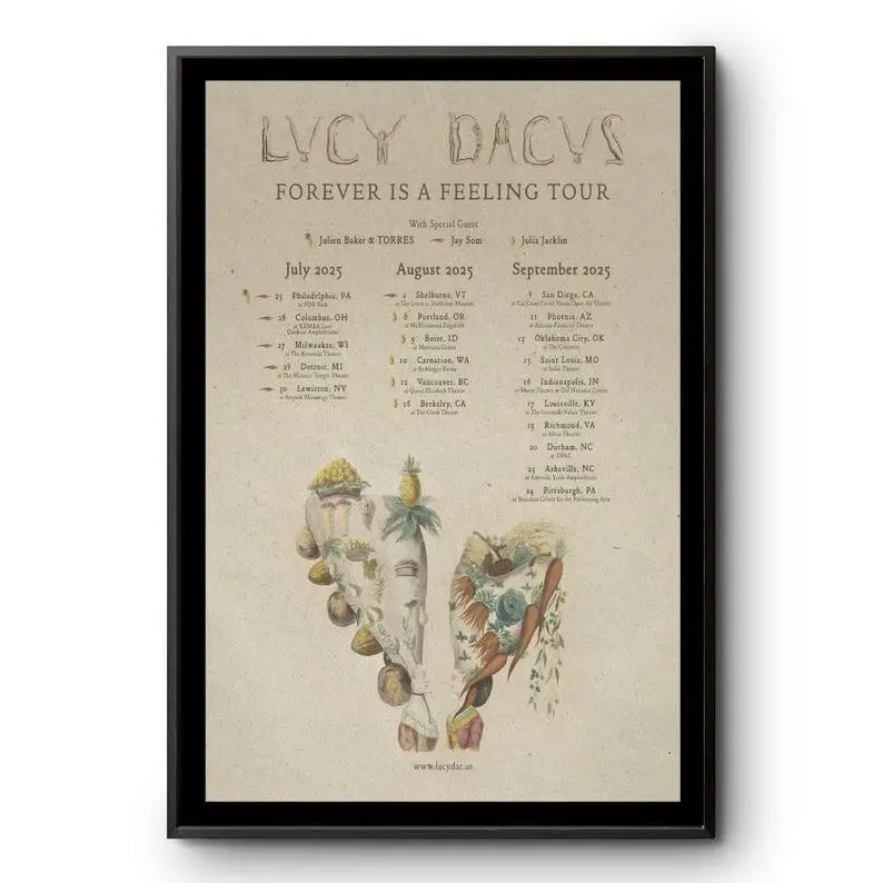 Lucy Dacus Forever Is A Feeling Tour 2025 Poster