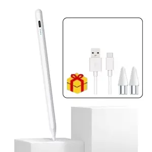 Apple Pencil Compatible Stylus Pen, Fast Charging Ergonomic Design for iPad Pro & Mini Series, Ideal for Drawing Writing Note-Taking