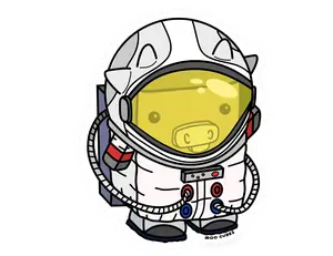 Moo'n Man Sticker