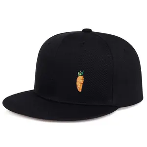 Carrot Embroidery Hip-Hop Baseball Cap - Casual Adjustable Hat