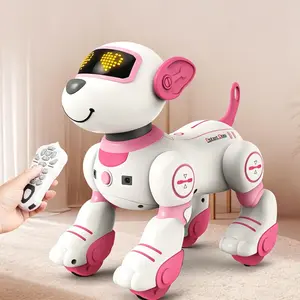 TongLi Smart Remote-Controlled Robot Dog, Programmable Electronic Pet, Interactive, Automatic Following, Dancing Robot Dog, Touch-Sensitive Pet, Simple Remote-Control Electronic Dog, Rechargeable Toy Dog Toy Gifts Christmasgift New Year gift