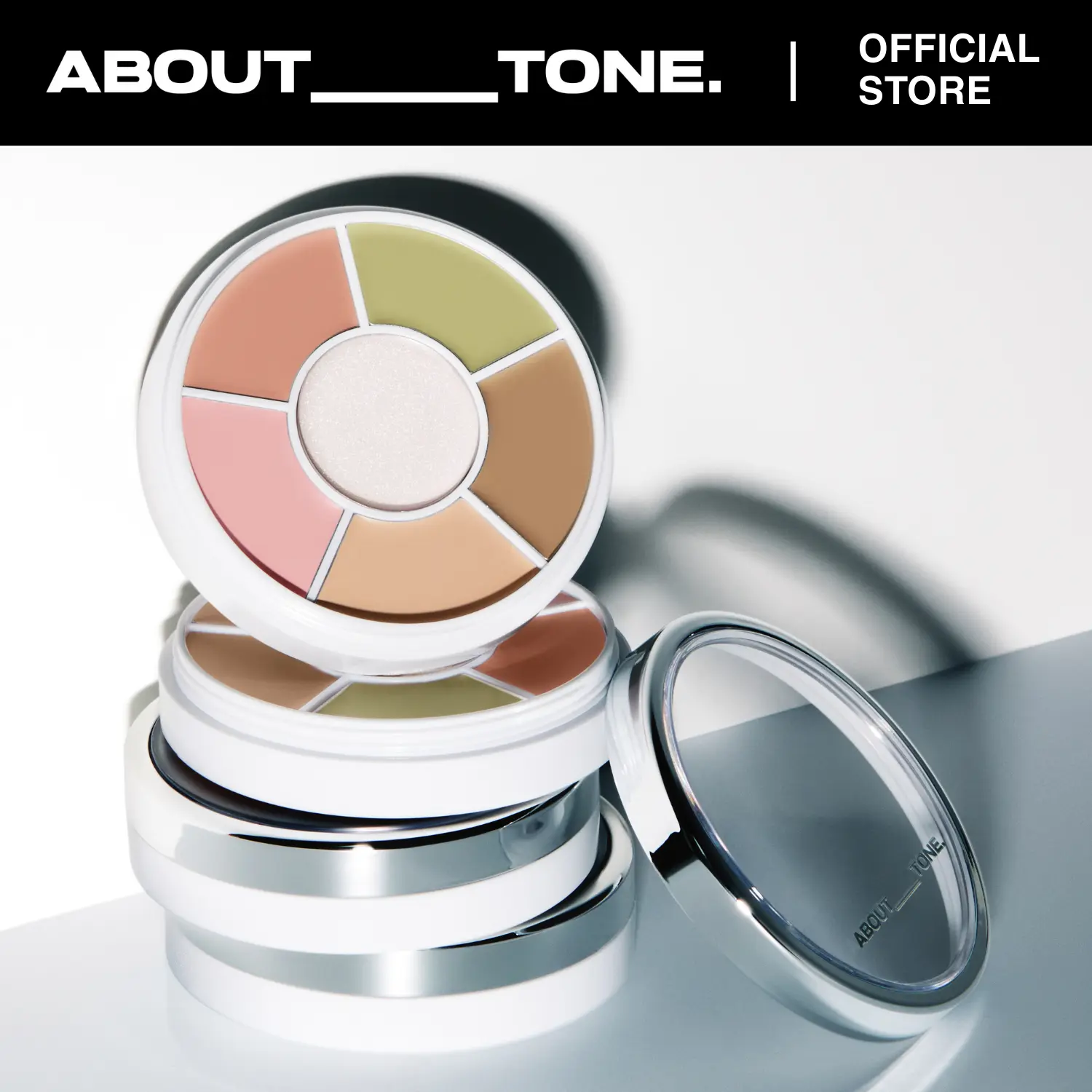 Korean Cosmetic   Designing   Multi-Function Palette - Smooth, Compact, Beige, Long-Lasting, High-Adherence, Full-Coverage Concealer, Corrector, Highlighter, Contour for Dark Circles, Blemishes, Redness