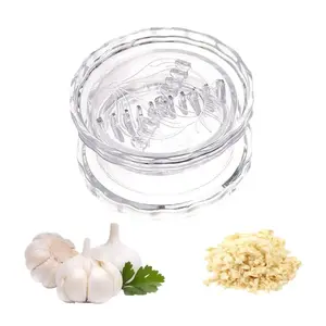 Manual Garlic Chopper & Twister, Multifunctional Garlic Mincer for Onion Ginger Herbs & Nuts, Easy Pull Kitchen Gadget for Fast Meal Prep Cooking & Everyday Kitchen Use