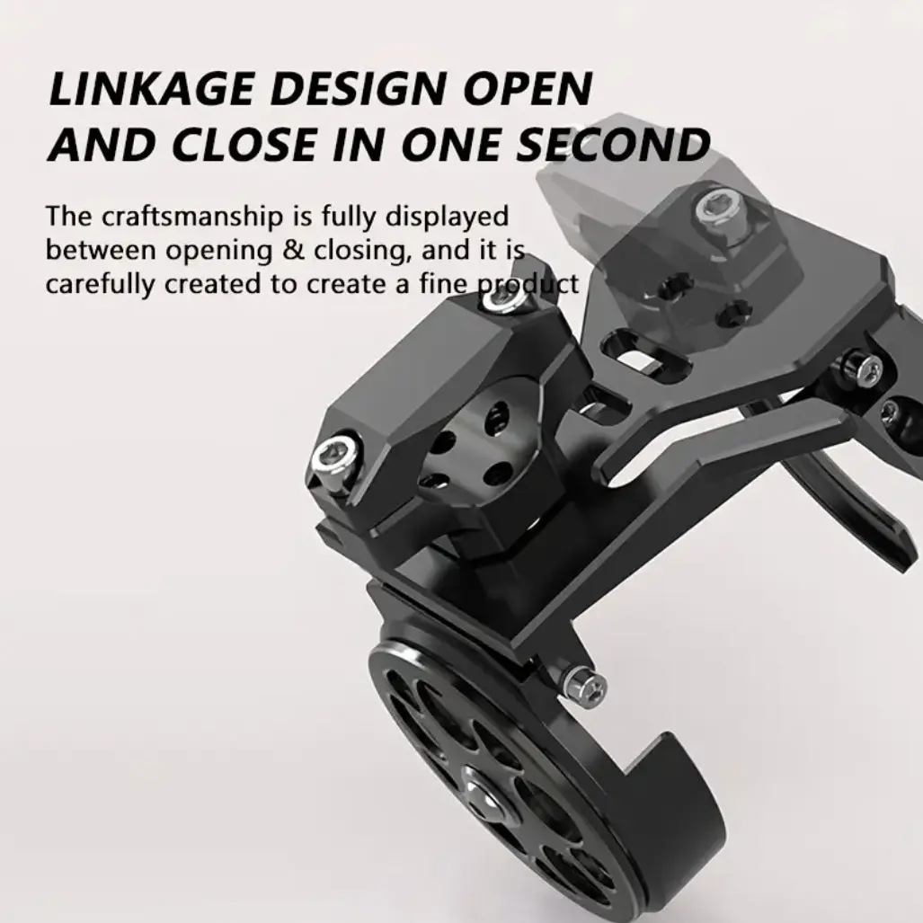 foldable bike bottle holder mechanism