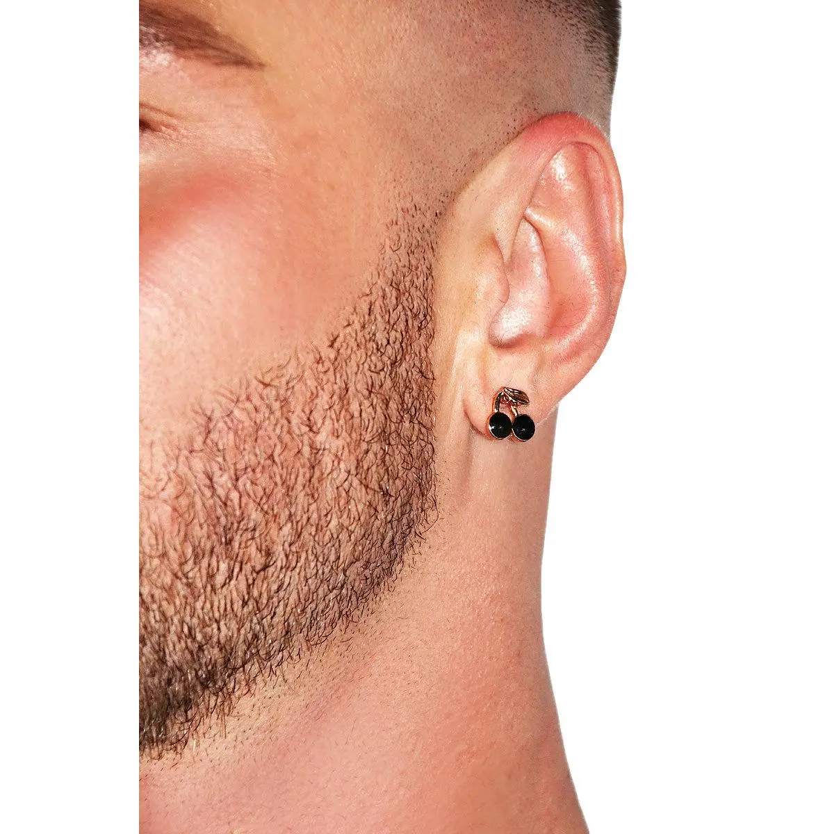 Black Cherry Single Earring - Black