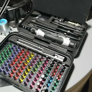 【TikTokShopHolidayHaul】132 In 1 Precision Screwdriver Hardware Set, Magnetic Screwdriver Tool Set with 108pcs Bits, Multipurpose Screwdriver Tool Kit for Repairing Phone, Heavy Duty Industrial Tools, Precision Ratchet Screwdriver