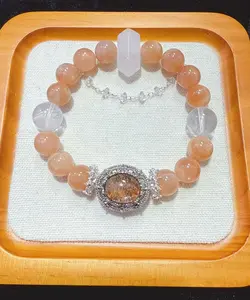 Natural sunstone bracelets DIY gifts Women's gifts Birthday gifts Charming bracelets