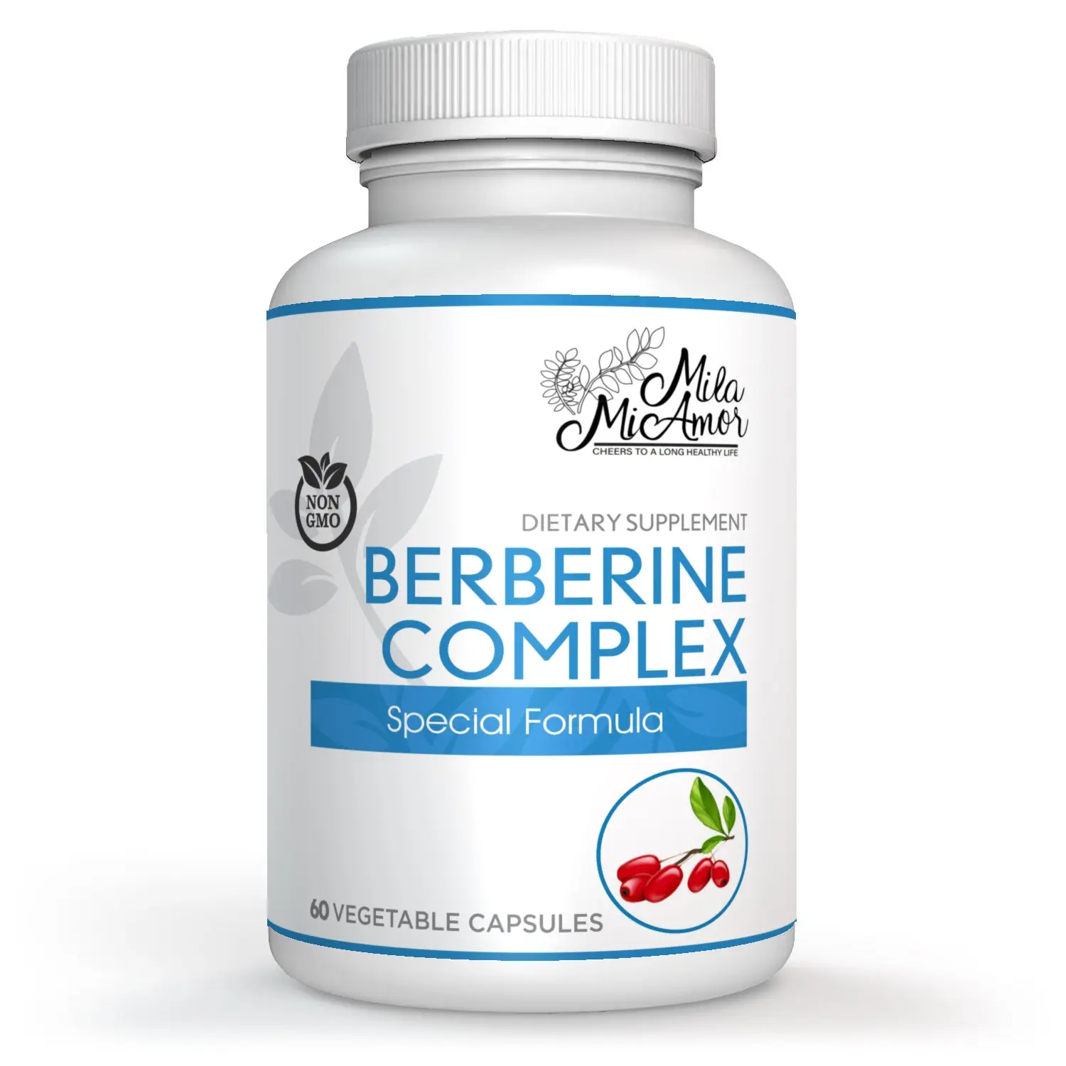 Berberine Complex HCL 500mg | Special Formula with Melon Fruit and Banaba Leaf | Non-GMO | 60 Capsules Berberine Complex HCL 500mg | Special Formula with Melon Fruit and Banaba Leaf | Non-GMO | 60 Capsules