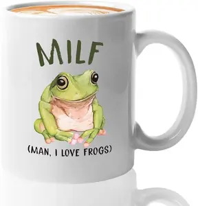 MILF Man, I Love Frogs Cute Frog Mug Coffee 11oz And 15oz