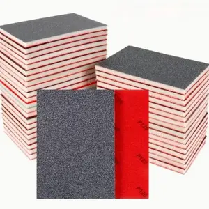 32-Piece Flexible Square Sandpaper Sponge Set, Wet/dry Sanding Pads for Wood, Gypsum, Metal, Paint, Car Body Repair, Durable & Multi-Functional