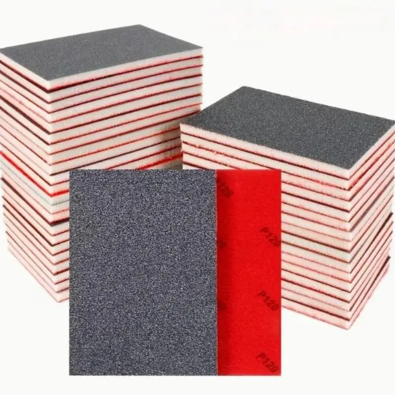 32-Piece Flexible Square Sandpaper Sponge Set, Wet/dry Sanding Pads for Wood, Gypsum, Metal, Paint, Car Body Repair, Durable & Multi-Functional, Sanding Tool