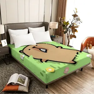 Cartoon brown bear foam mattress for lying on the grass, suitable for bedrooms, rental rooms, student dormitories, and as a must-have for sleep.