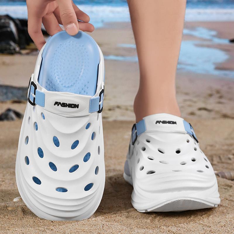 Outdoor Men's Clogs Waterproof Anti-slip Durable Thick Bottom Soft Comfort Summer Beach Shoes