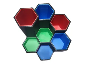 Honeycomb Desk Organizer: 3D Printed Workshop Tool & Makeup Storage