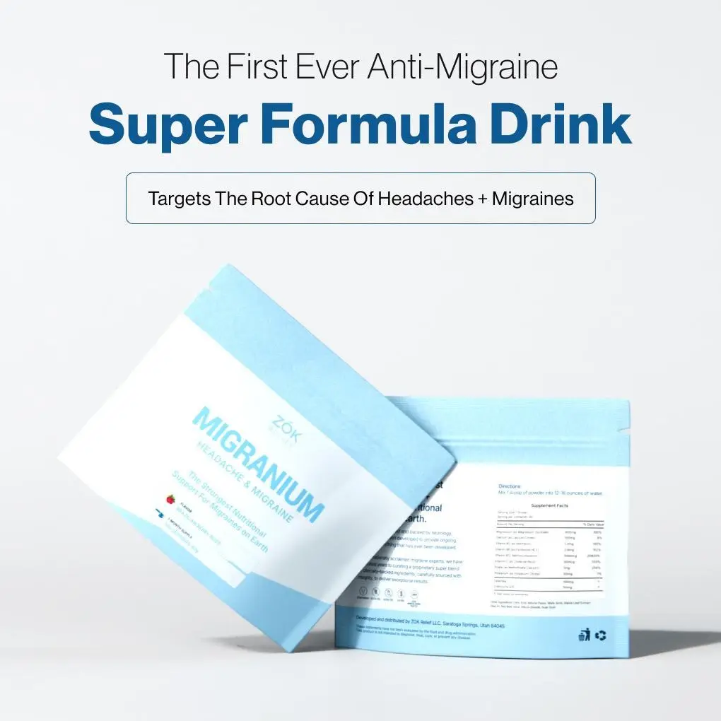 Migranium: The anti-headache powder with magnesium, vitamins & brain-boosting fo...