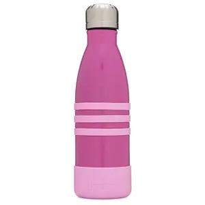 Yumbox Stainless Steel Triple Insulated Water Bottle 14 oz/ 420 ml - Pacific Pink with Stainless Steel Cap