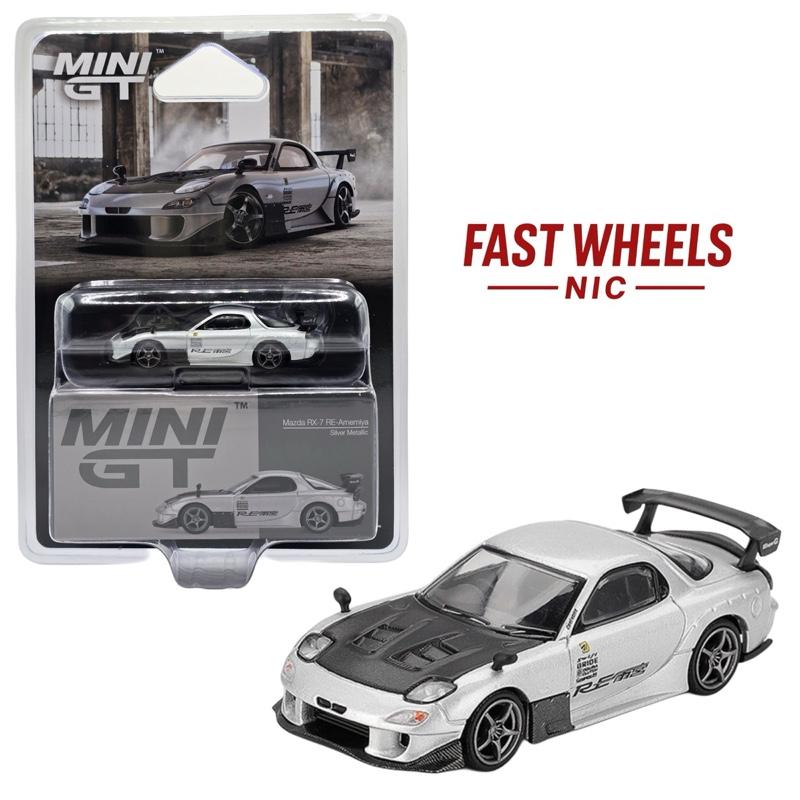 Mini Gt Mazda RX7 RE-Amemiya Silver Metallic - Diecast 1:64