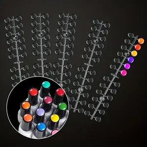 Transparent 120pcs Nail Art Display Tips - Perfect for Nail Polish Training and Color Display