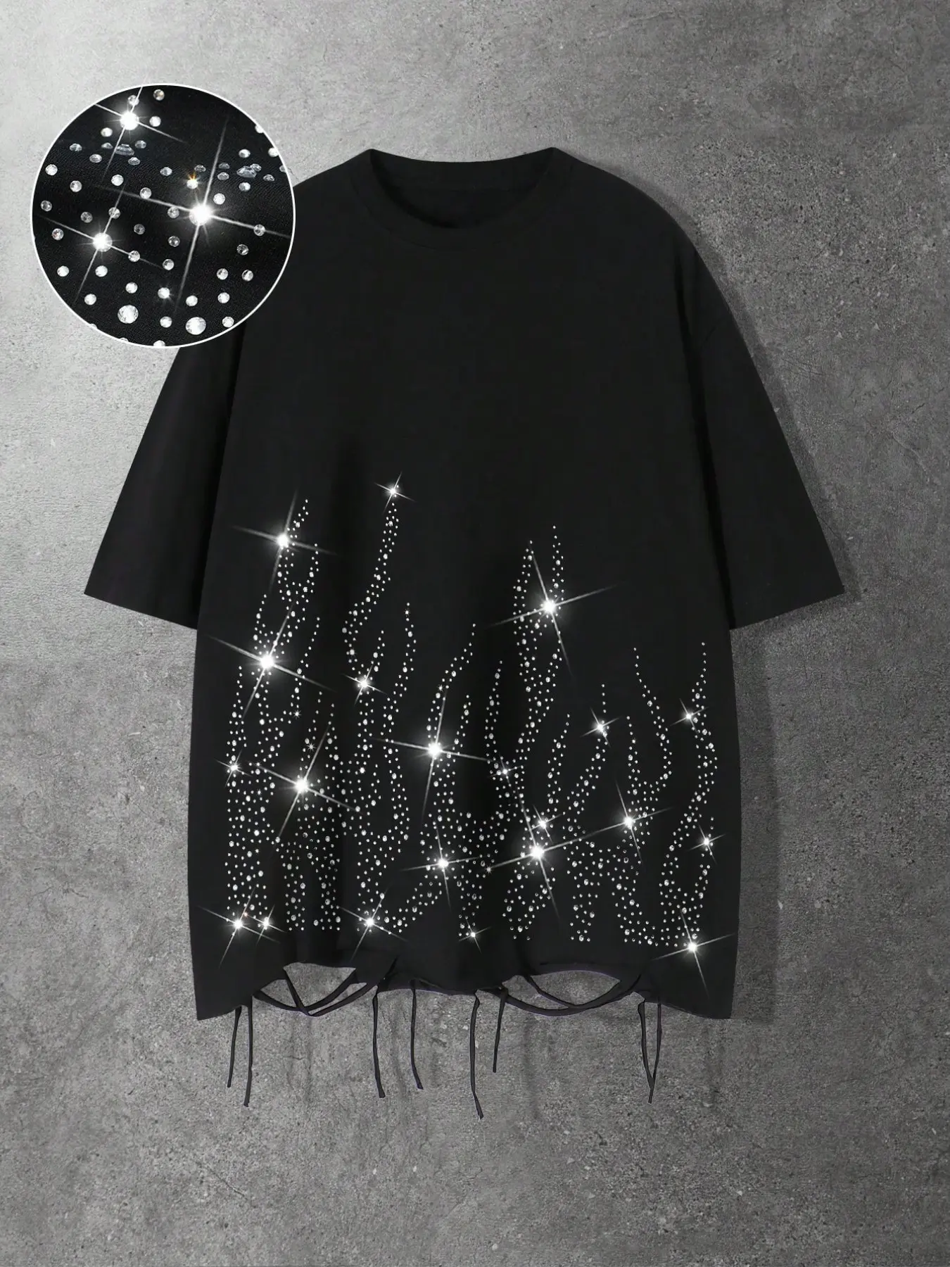 Y2k Rhinestone tee shirt - TikTok Shop