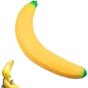 2026 New Giant Banana Squishy Toy - Jumbo Slow Rising Banana Squishy for Stress Relief, High-Elastic Soft Big Fruit Squishies, Realistic Foam Squeeze Fidget Toys for Stress Relief (S)