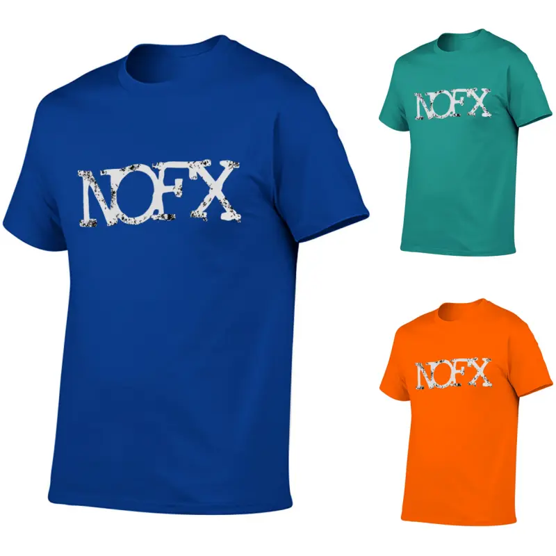 Men's Casual NOFX Graphic T-Shirt,Trendy Soft Short Sleeve Crew Neck Y2k Graphic Tee for Casual Streetwear,Gym,Workout | Holiday Gift for Dad,Husband,Boyfriend (Father's Day,Christmas,Birthday),Men Colthing,Plus Size TShirt
