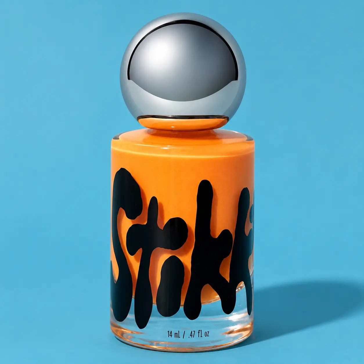 ORANGE Peel Off Nail Polish, Air Dry, Shiny Finish, Bright Orange