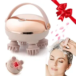 Handheld Wireless Scalp Massager, 3 Massage Modes, Waterproof, Dry/wet Use, Comfortable Head Massage, Relaxing Scalp Cleanser