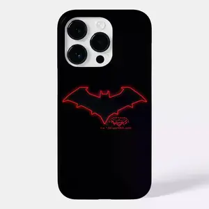 Gotham Knights Nightwing Logo Phone Case - Dark Gotham Aesthetic Case – Minimal Black Superhero Phone Cover – Gift for Batman Fans