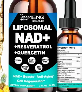 NAD Supplement, Liposomal NAD Nicotinamide Riboside Resveratrol 900mg Quercetion, TMG, Vitamin B3, High Potency NAD Plus Liquid Supplement for Cell Regenerator, Longevity, Energy, Anti-Aging, Focus