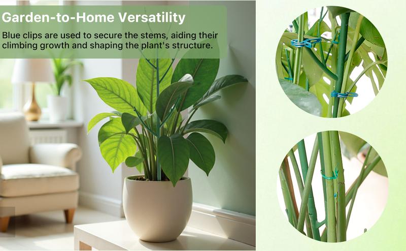 PERSZENStackable Monstera Plant Support Stakes, Plant Support Stakes for Indoor Plants Tall, Plant Climbing Support for Monstera, Philodendron, Potted Plants, Plant Poles for Climbing Plants (6PCS/15PCS)