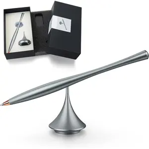 Metal Gravity Spinner Pen - Crafted with  Precision, Anodized for a Sleek Metallic Finish -   & Sparks Creativity - Elegant  for Professionals and Graduates (Grey)